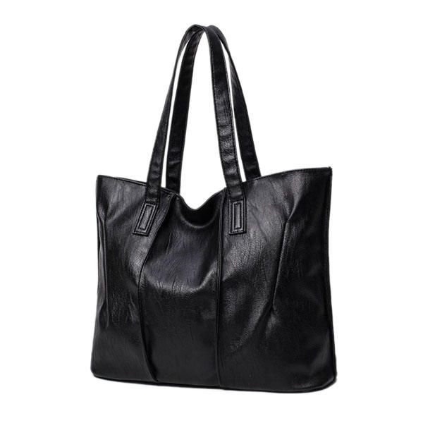 Bolsos De Mano De Cuero Pu Para Mujer Bolsos De Hombro Simples