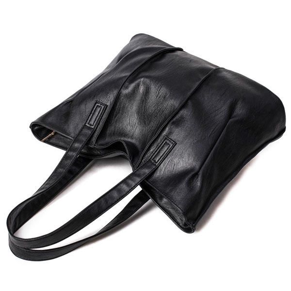 Bolsos De Mano De Cuero Pu Para Mujer Bolsos De Hombro Simples