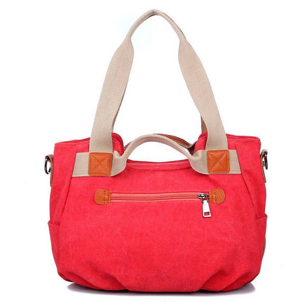 Bolsos De Mano De Lona Vintage Para Mujer Bolsos De Hombro Casuales Bolsos De Compras Con Capacidad Bolsos Cruzados