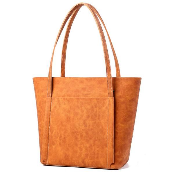 Bolsos Vintage Casuales Para Mujer Hombro De Cubo De Gran Capacidad