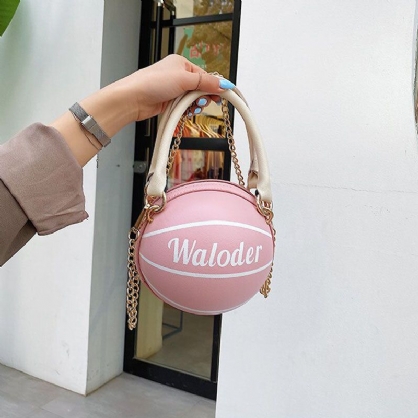 Cadenas De Baloncesto Para Mujer Bolso Bandolera Informal Pu