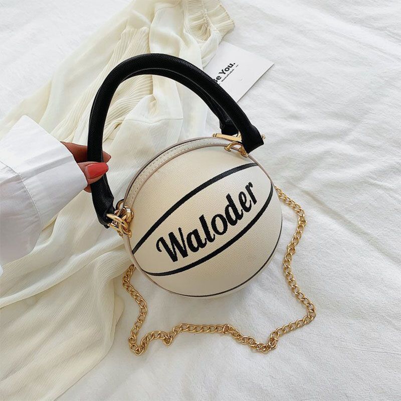 Cadenas De Baloncesto Para Mujer Bolso Bandolera Informal Pu