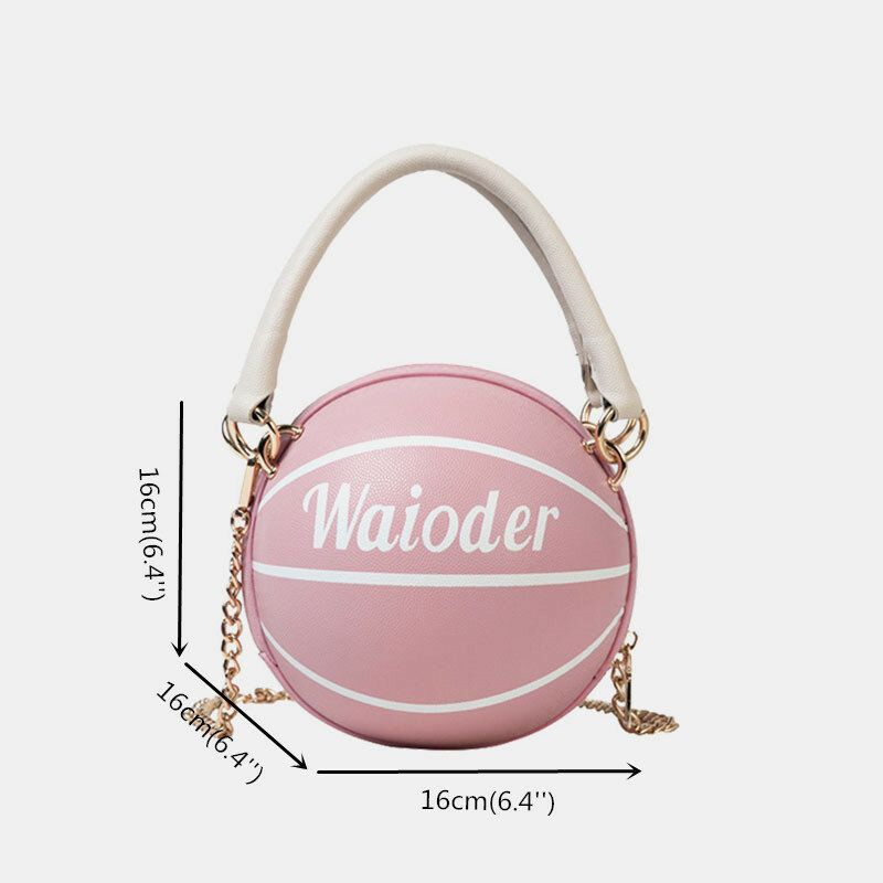 Cadenas De Baloncesto Para Mujer Bolso Bandolera Informal Pu