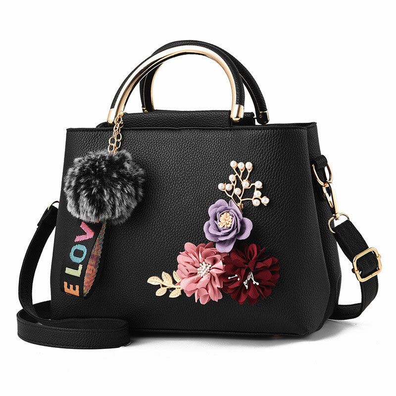 Carteras Y Bolsos De Mano Para Mujer Bolsos De Hombro Bolso De Mano Con Asa Superior De Diseñador Para Mujer Con Cintas Y Decoración De Flores