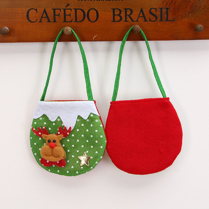 Mini Bolsa De Regalo Festiva Para Colgar Para Niños Colgante Para Árbol De Navidad Decoración Bolsa Para Bocadillos Bolso