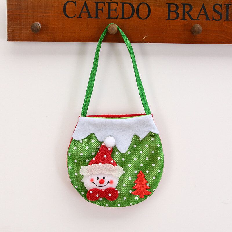 Mini Bolsa De Regalo Festiva Para Colgar Para Niños Colgante Para Árbol De Navidad Decoración Bolsa Para Bocadillos Bolso