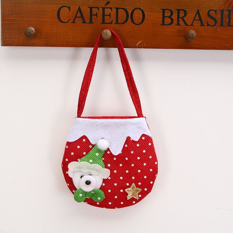 Mini Bolsa De Regalo Festiva Para Colgar Para Niños Colgante Para Árbol De Navidad Decoración Bolsa Para Bocadillos Bolso