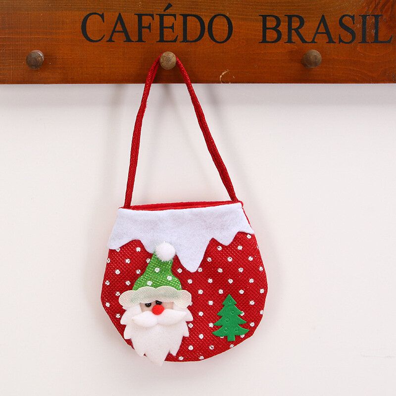 Mini Bolsa De Regalo Festiva Para Colgar Para Niños Colgante Para Árbol De Navidad Decoración Bolsa Para Bocadillos Bolso