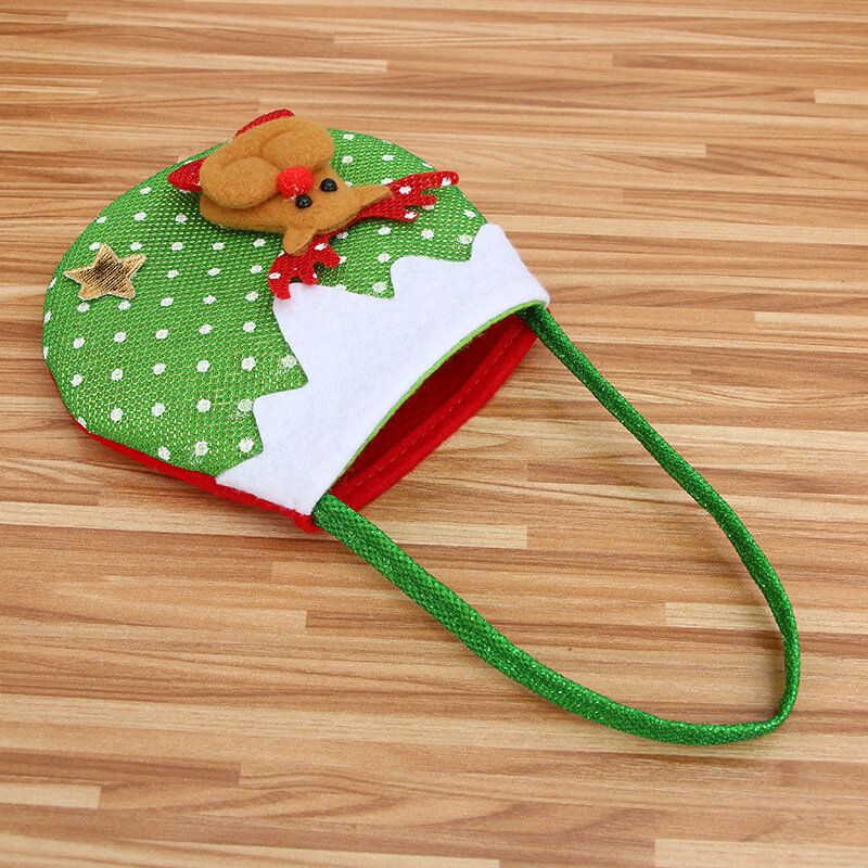 Mini Bolsa De Regalo Festiva Para Colgar Para Niños Colgante Para Árbol De Navidad Decoración Bolsa Para Bocadillos Bolso