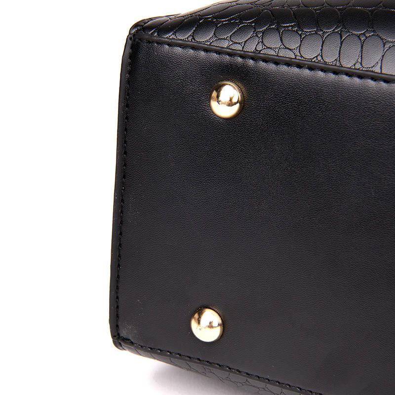 Moda Para Mujer Elegante Bolso De Gran Capacidad Bolso Bandolera Patrón De Cocodrilo Punta