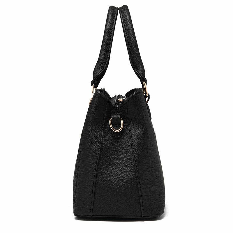 Monederos Y Bolso De Mano Para Mujer Bolso De Hombro Vintage Patrón De Lichi Bolso De Mano Grande Bolso Con Asa Superior Con Decoración De Hilo De Metal Largo