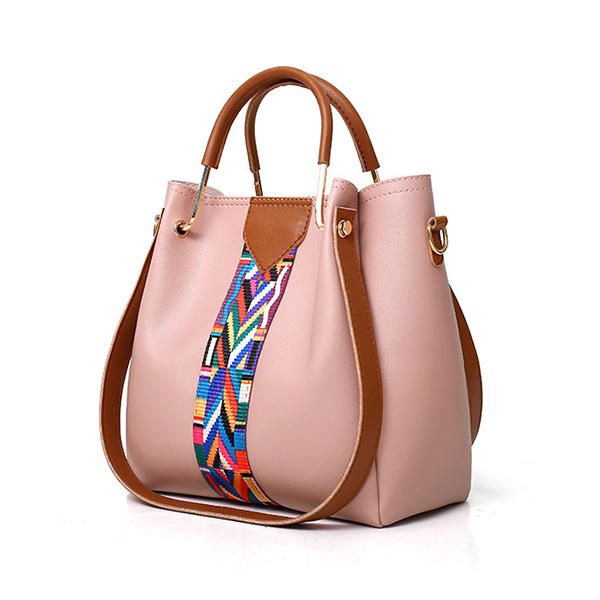 Mujeres 4 Piezas Ocio Bucket Bag Bolso Bandolera