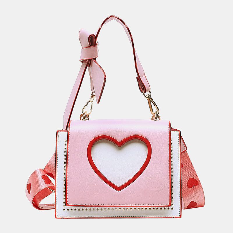 Mujeres Día De San Valentín Ahueca Hacia Fuera El Amor Bolso Bandolera Bordado Bolso Bandolera Bolso