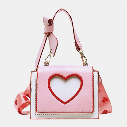 Mujeres Día De San Valentín Ahueca Hacia Fuera El Amor Bolso Bandolera Bordado Bolso Bandolera Bolso