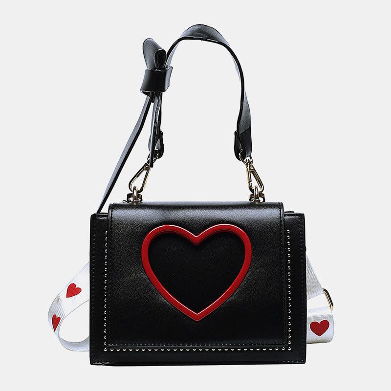 Mujeres Día De San Valentín Ahueca Hacia Fuera El Amor Bolso Bandolera Bordado Bolso Bandolera Bolso