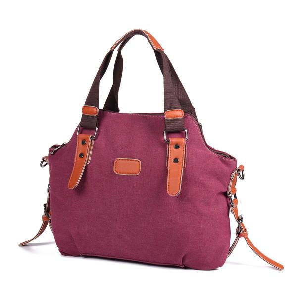 Mujeres Lona Casual Vintage Bolso De Lona De Gran Capacidad Bolso Bandolera Bolsos Cruzados