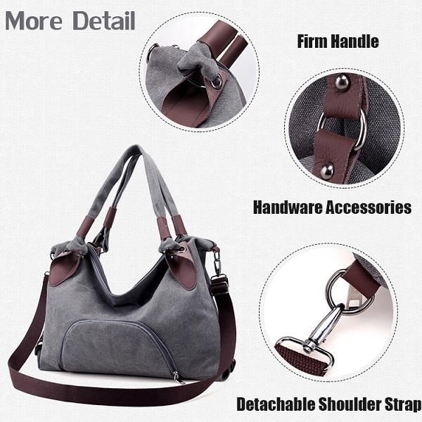 Mujeres Lona Durable Totalizador Casual Funcional Bolso Bandolera Bolso Bandolera