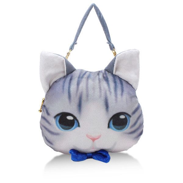 Mujeres Lovely Cat Bowknot Crossbody Bolsos Bolsos Monedero Cremallera Cartera Titular De La Tarjeta