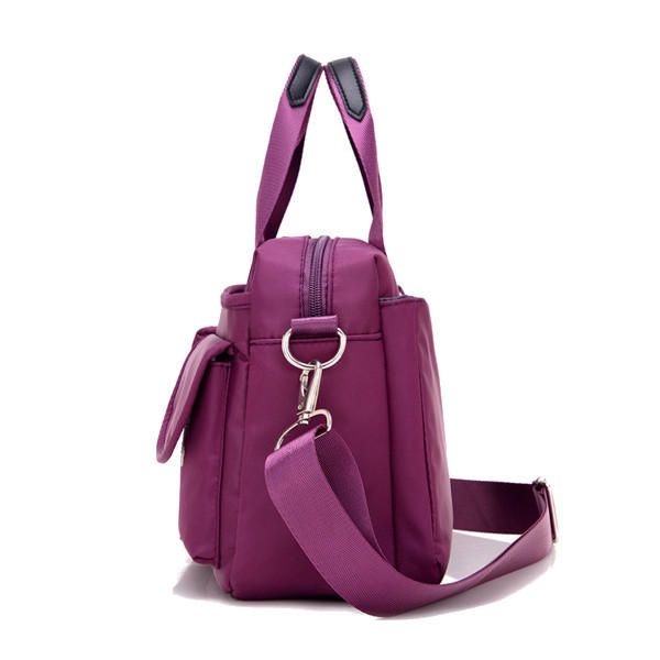 Mujeres Nylon Bolsillos Múltiples Con Cremallera Bolsos De Mano Bolsos De Hombro Casuales Bolsos Cruzados Impermeables