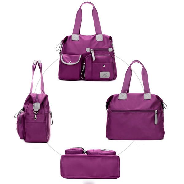 Mujeres Nylon Ligero Bolsillos Múltiples Bolsos De Gran Capacidad Bolsos Cruzados