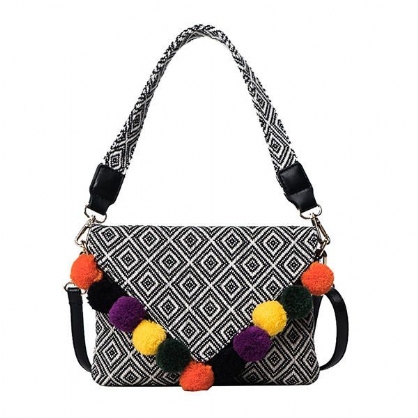 Mujeres Pu Cuero Casual Vintage Sobre Color Bloque Bolso Bolso Bandolera Bolso Bandolera