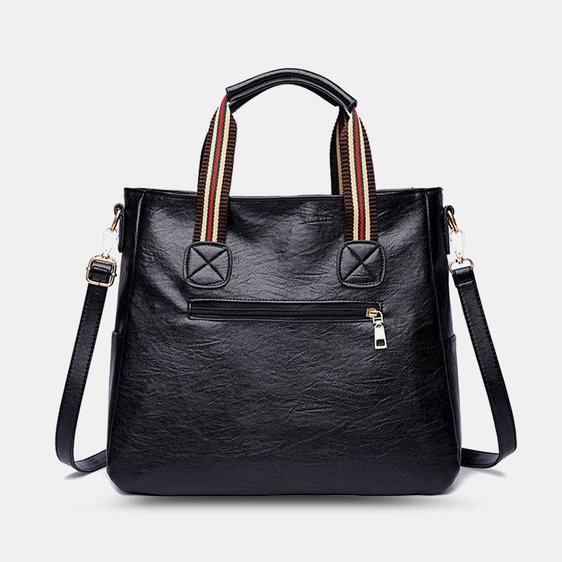 Mujeres Pu Cuero De Gran Capacidad Multi-bolsillo Elegante Tote Crossbody Bolsos Bolso De Hombro Bolso