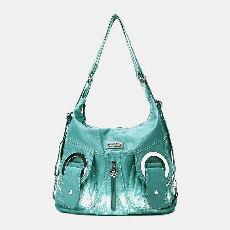 Mujeres Tie Dye Multi-carry Impermeable De Gran Capacidad Crossbody Bag Bandolera Bolso Mochila