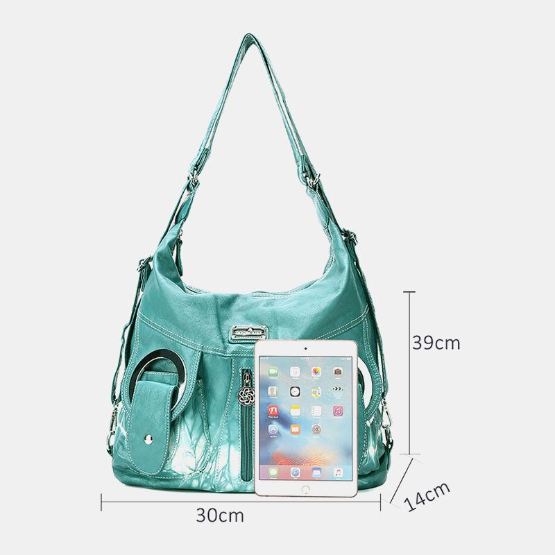 Mujeres Tie Dye Multi-carry Impermeable De Gran Capacidad Crossbody Bag Bandolera Bolso Mochila