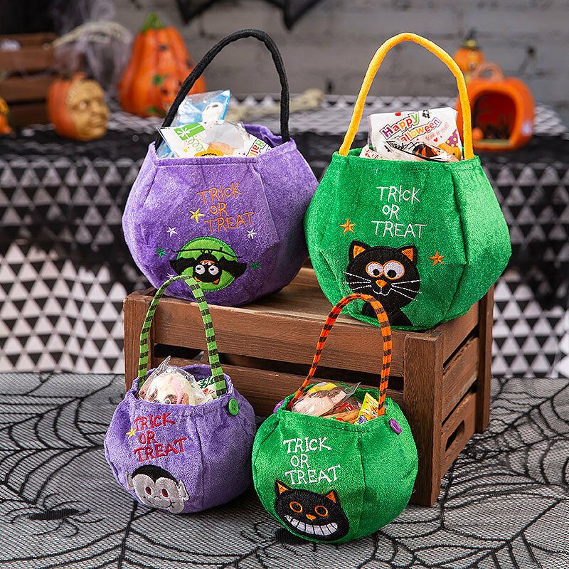 Patrón De Estilo De Halloween Para Niños Casual Salir Candy Sugar Carry Bag Bolso