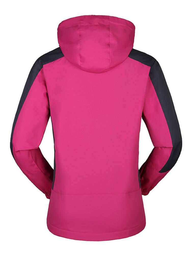 Chaquetas De Escalada Desmontables Con Capucha A Prueba De Viento Impermeables Al Aire Libre Para Mujer