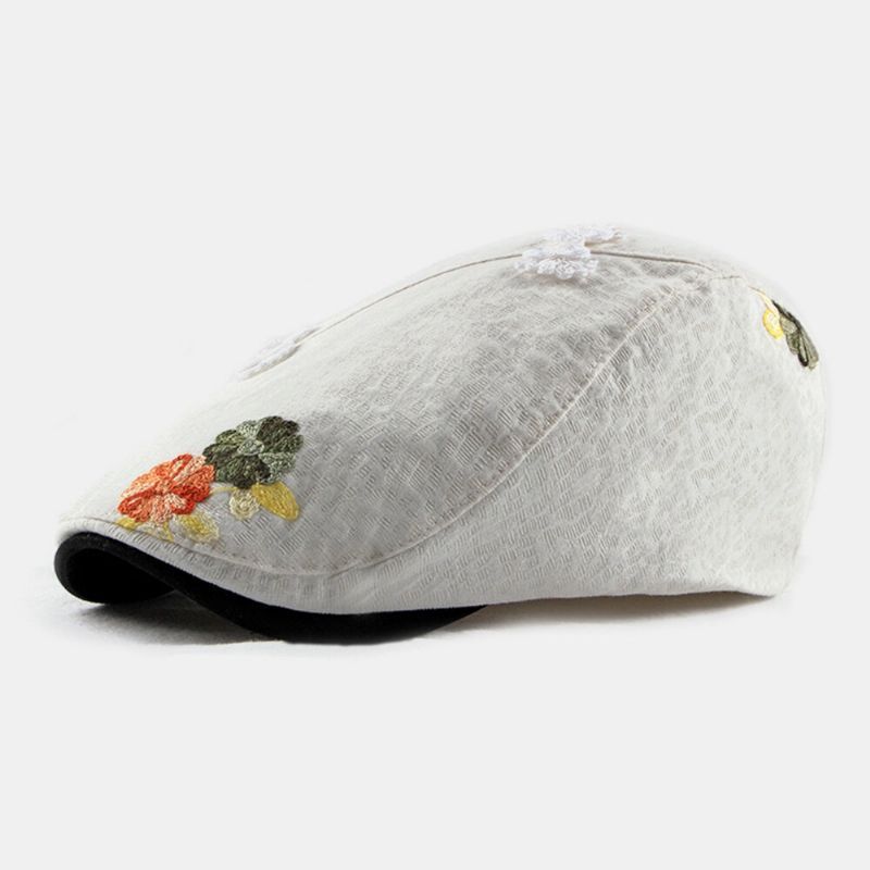 Algodón Unisex Estilo Étnico Personalidad Informal Visera Solar Sombrero Plano Sombrero Delantero Sombrero De Boina