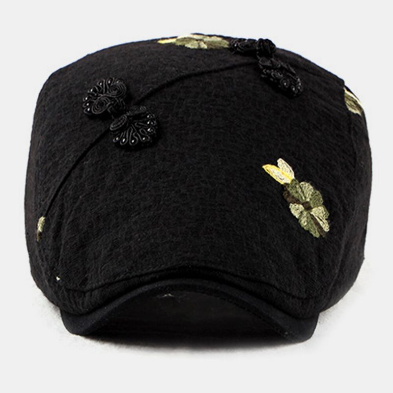 Algodón Unisex Estilo Étnico Personalidad Informal Visera Solar Sombrero Plano Sombrero Delantero Sombrero De Boina