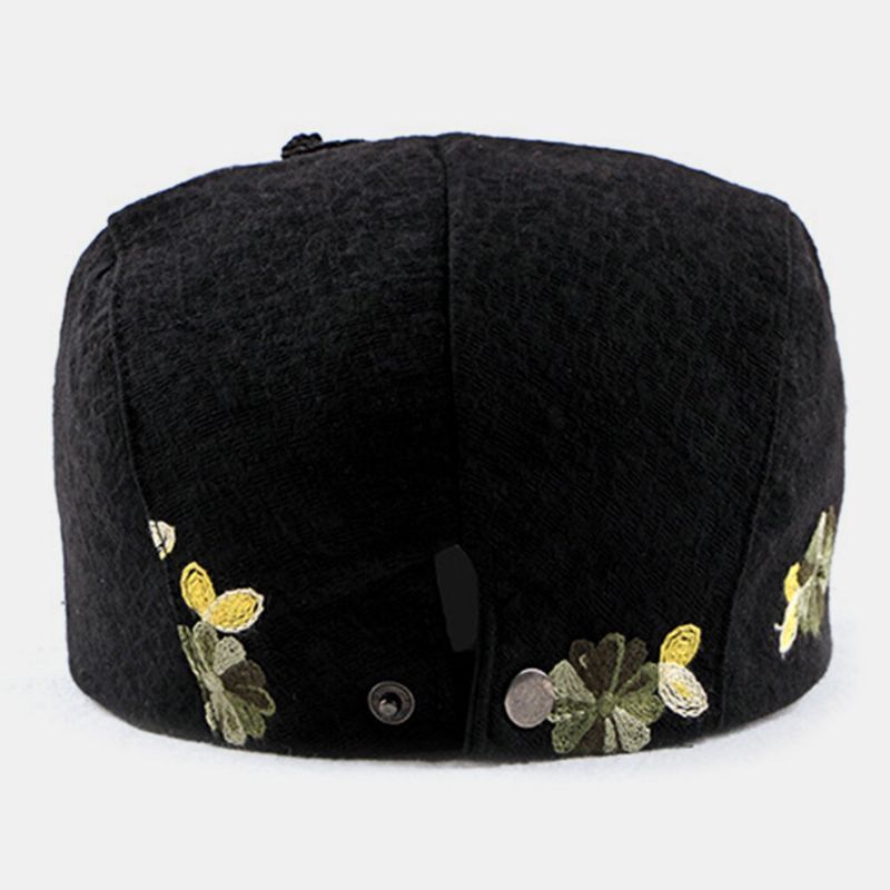 Algodón Unisex Estilo Étnico Personalidad Informal Visera Solar Sombrero Plano Sombrero Delantero Sombrero De Boina