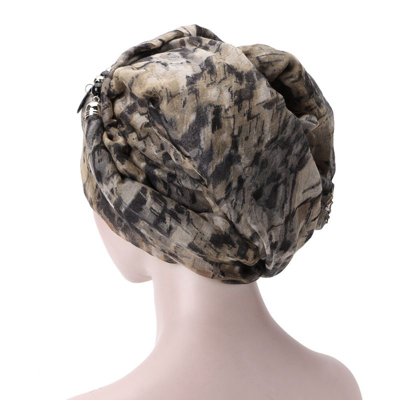 Bufanda De Collar De Hilo De Bali Para Mujer Corbata Étnica Gorro De Turbante Bufanda De Abrigo Árabe