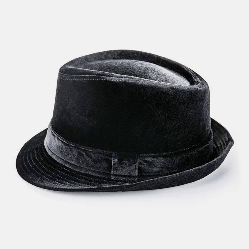 Cena De Moda Vintage Unisex Sombrero De Copa De Ala Ancha De Todo Fósforo Sombrero De Jazz Sombrero Fedora