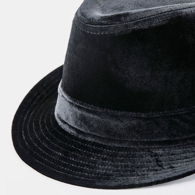 Cena De Moda Vintage Unisex Sombrero De Copa De Ala Ancha De Todo Fósforo Sombrero De Jazz Sombrero Fedora