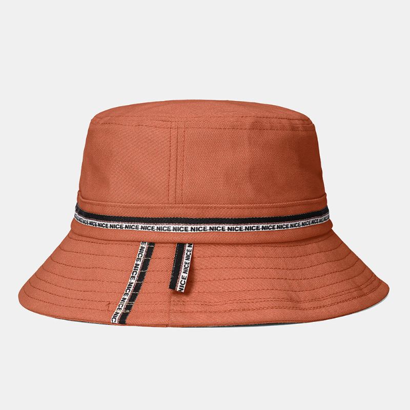 Collrown Gorra De Cubo De Algodón Sombra Sombrero De Pescador De Color Sólido De Ala Grande