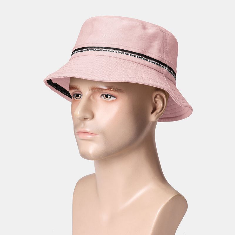 Collrown Gorra De Cubo De Algodón Sombra Sombrero De Pescador De Color Sólido De Ala Grande