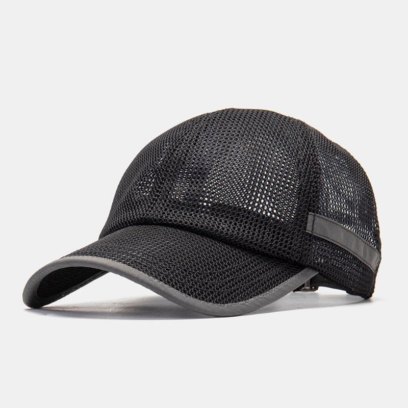 Collrown Men Malla Transpirable Exterior Casual Ala Curva Sombrero De Béisbol Sombrilla