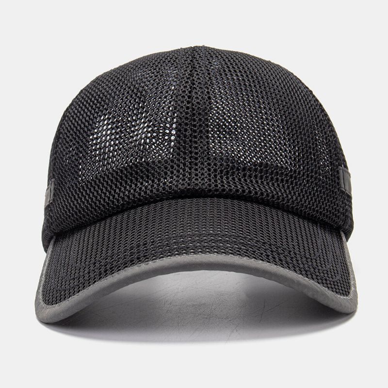 Collrown Men Malla Transpirable Exterior Casual Ala Curva Sombrero De Béisbol Sombrilla