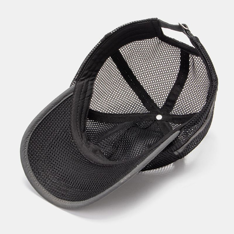 Collrown Men Malla Transpirable Exterior Casual Ala Curva Sombrero De Béisbol Sombrilla