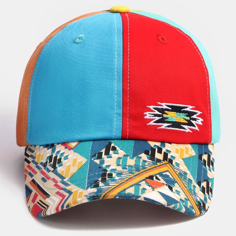 Collrown Men Patchwork Multicolor Ajustable Transpirable Moda Sombrilla Sombrero De Béisbol