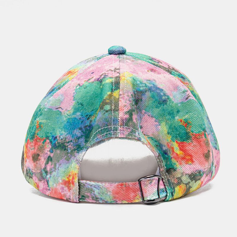 Collrown Unisex Color Graffiti Fashion Young Curve Brim Sunshade Gorra De Béisbol