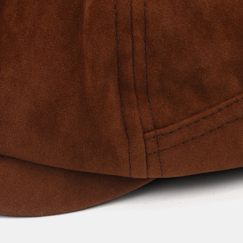 Collrown Unisex Corduroy Soft Retro Casual All-match Octagonal Hat Newsboy Hat Boina Sombrero