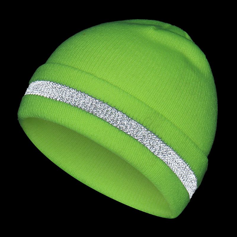 Collrown Unisex Fluorescencia En La Noche Oscuro Cálido Protección Para Los Oídos Sombrero De Punto Gorro Sin Ala