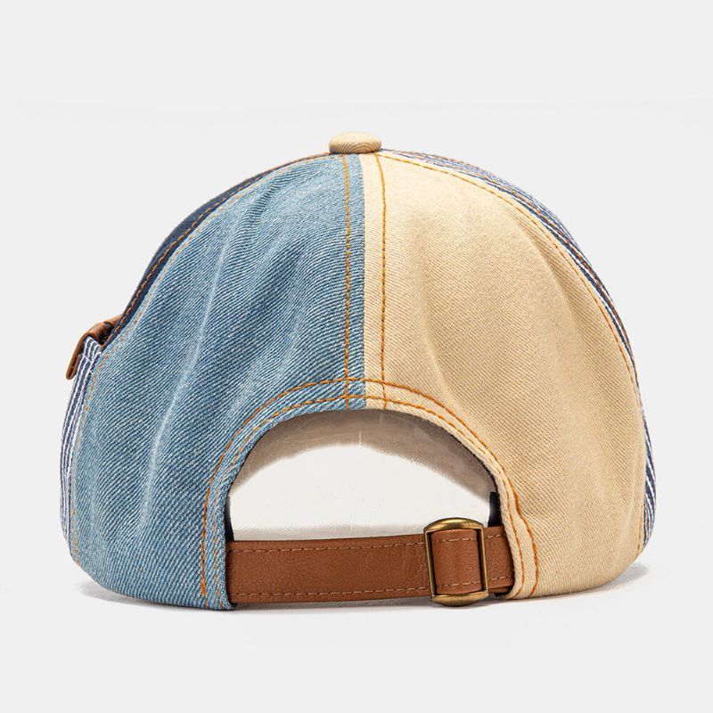 Collrown Unisex Patchwork Contraste Color Moda Joven Sombrilla Gorra De Béisbol Transpirable