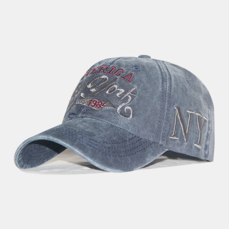 Gorra De Béisbol Clásica Informal Con Letras Bordadas De Algodón Para Hombres