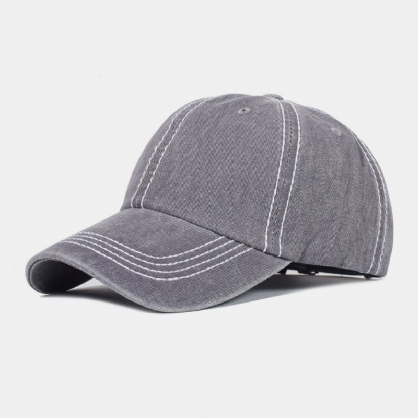 Gorra De Béisbol Con Parasol De Protección Solar Al Aire Libre De Color Sólido De Algodón Unisex