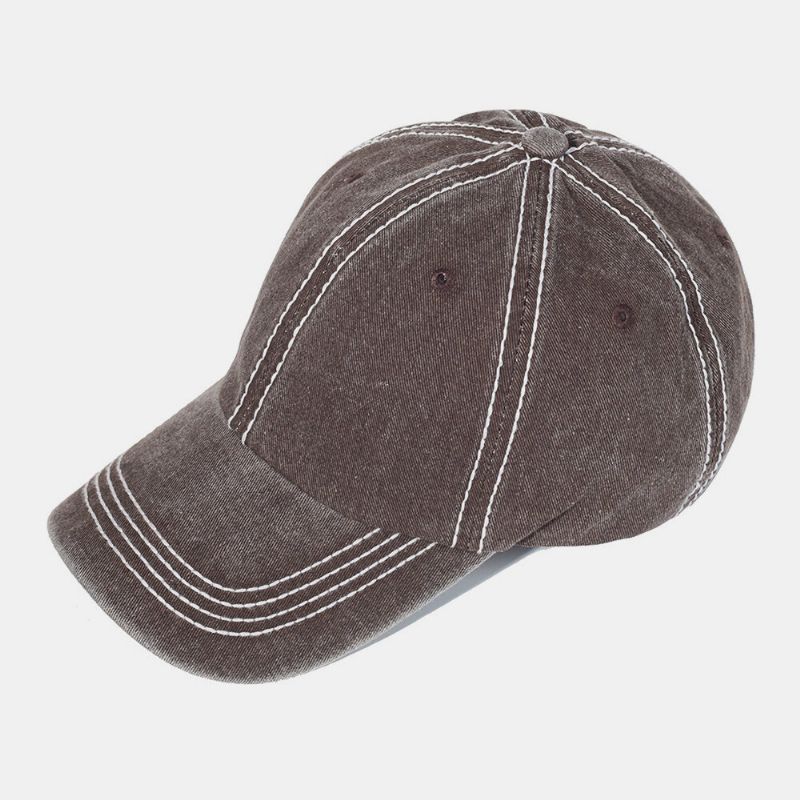 Gorra De Béisbol Con Parasol De Protección Solar Al Aire Libre De Color Sólido De Algodón Unisex