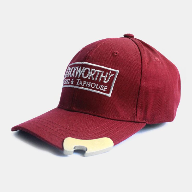 Gorra De Béisbol Con Sombrilla Ajustable Para Montañismo Al Aire Libre Con Abridor De Doble Uso Bordado Con Letras De Algodón Para Hombres